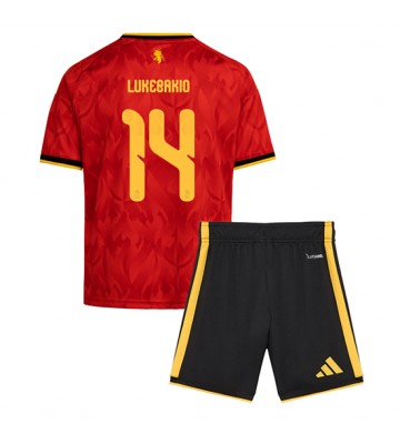Belgien Dodi Lukebakio #14 Hemmaställ Barn VM 2026 Kortärmad (+ Korta byxor)